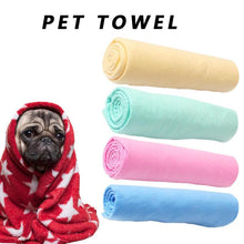 Load image into Gallery viewer, Soft Towel For Pet Drying Bath Pet Towel Super Absorbent Bathrobes Pet Cleaning Grooming Tool
