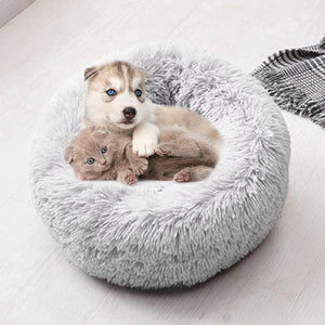 Dog Bed Washable Long Plush Dog Kennel Cat House Mats Sofa for Dog Chihuahua Dog Basket Warm Pet Bed 40-100cm